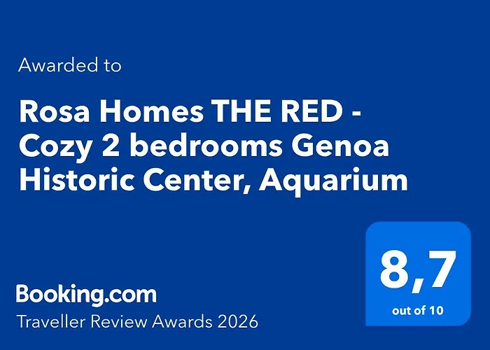 Rosa Homes The Red - Cozy 2 Bedrooms Historic Center, Aquarium 아파트 제노바